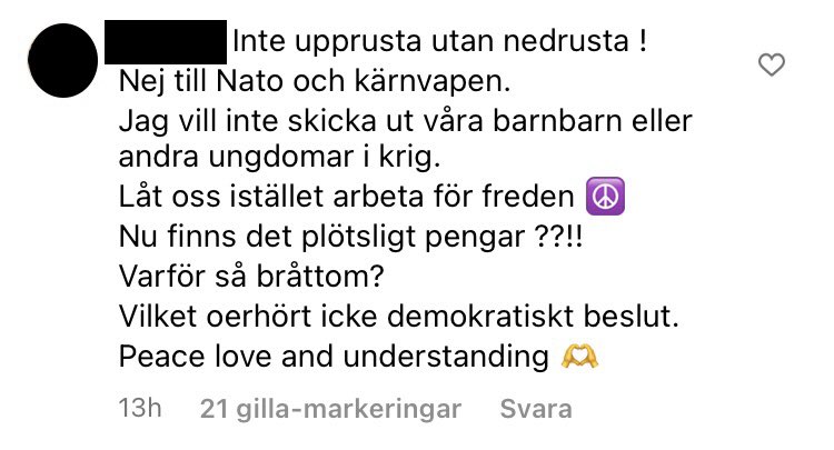 jooelsu's tweet photo. Tänk va skönt att leva i fantasin att peace, love and understanding kommer gratis och att det inte behöver finnas något förhållande till verkligheten eller grannar i öst. Nu håller vi händer och sjunger We Shall Overcome? https://t.co/dc15vdaX1Q