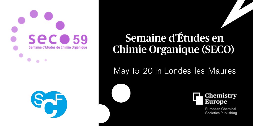 ChemEurope's tweet photo. Together with @reseauSCF and @EurJOC, we are happy to sponsor this year's Semaine d'Études en Chimie Organique (@Seco_Congress). We wish all participants an enjoyable conference!

More information about the conference: https://t.co/X9UhLOmNzP https://t.co/26elu1SFxV