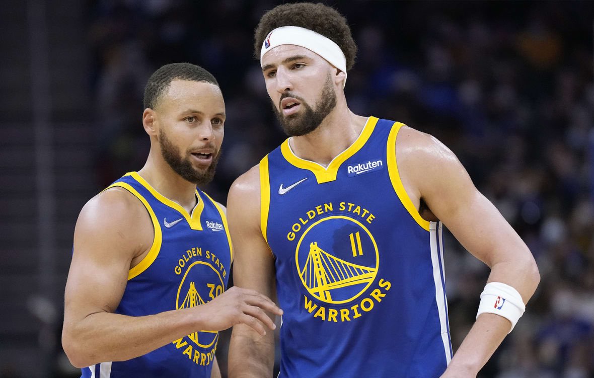 DrGuru_'s tweet photo. Not sure who needs to hear this…but Steph Curry and Klay Thompson are STILL the best backcourt in the NBA. https://t.co/LLhT6gWcXW