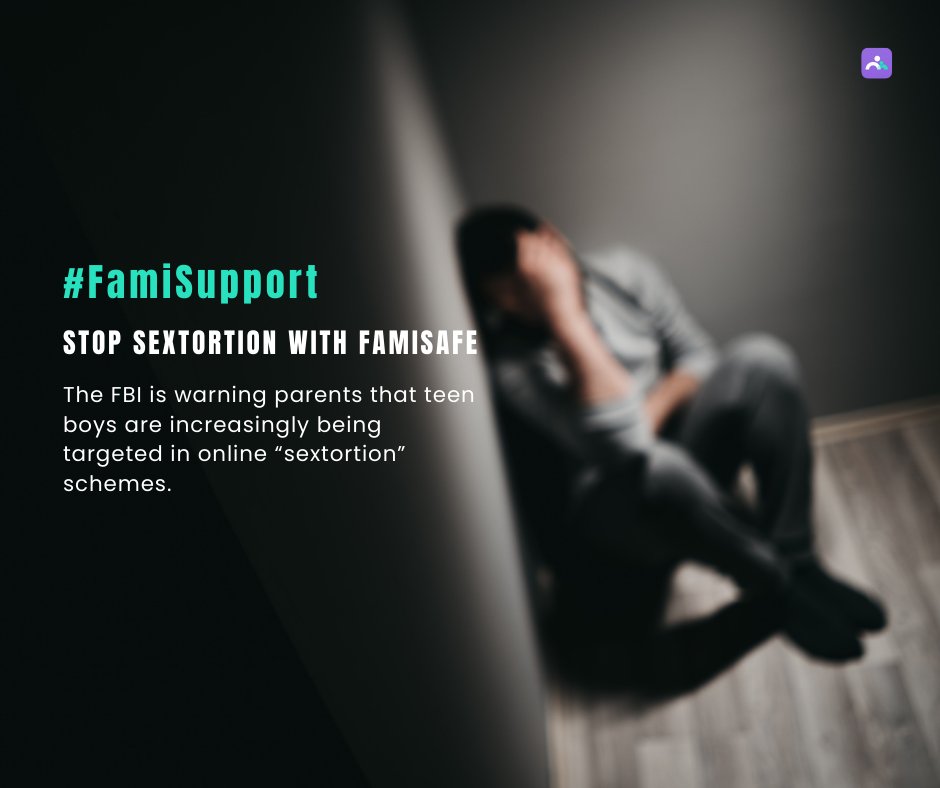 famisafe's tweet photo. The FBI warns parents that teen boys are increasingly targeted in online “sextortion” schemes.
Do online predators target your family members? Join our #FamiSupport Stop Sextortion campaign to take a quiz to learn more about such crime threats.
https://t.co/uA0uZfbH66 https://t.co/J6MoCx6ymO