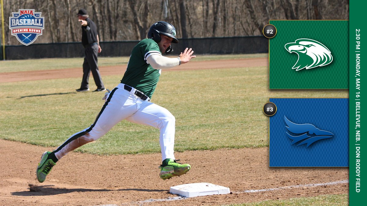 cmueagles's tweet photo. ⚾️, GAME DAY!

No. 2 seed @CMU_BASEBALL ➡️ NAIA Opening Round 

🆚: No. 3 @GoTaborBluejays
📍: Bellevue, Neb. | Don Roddy Field 
🕝: 2:30 PM
💻: https://t.co/FZZnCThaRj
📊: https://t.co/p3LraAgRy3
🗒️: https://t.co/6W8vhZPIgZ

#GoGreen🟢⚪️ https://t.co/1HHqf0YMsV