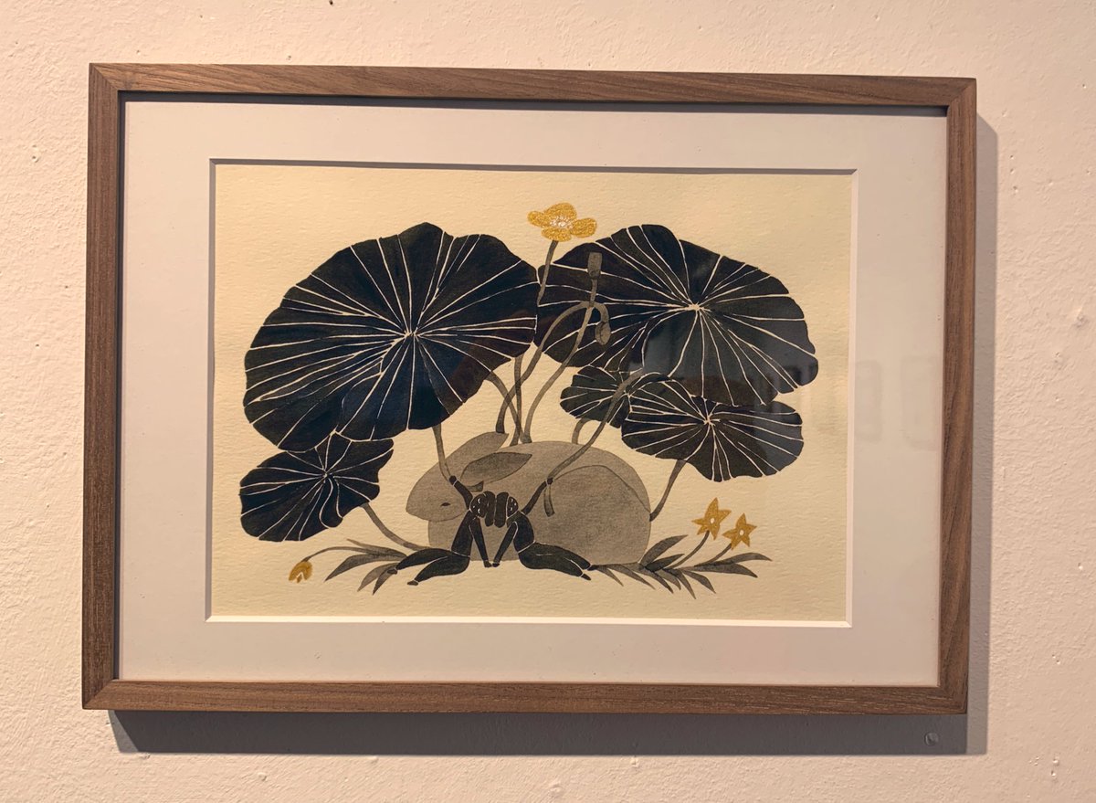 柊有花さん@yukahiiragi の個展に伺いました。テーマである庭についてのお話もお聞きできて、共生や寛容など大事なことについて色々考えるきっかけになりました。作品の前に立つと、意図から生まれたことと意図せず何故かこうなった不可思議なことを共に絵に留めたような跡を感じて心地良かったです。