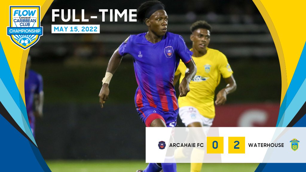 Concacaf (@concacaf) on Twitter photo ⌛ The game is over and <a href="/iamwaterhousefc/">WaterhouseFC 🇯🇲</a> gets three points against <a href="/arcahaiefc/">Arcahaie Football Club</a> in Group B activity.
#FCCCC ⌛ The game is over and <a href="/iamwaterhousefc/">WaterhouseFC 🇯🇲</a> gets three points against <a href="/arcahaiefc/">Arcahaie Football Club</a> in Group B activity.
#FCCCC