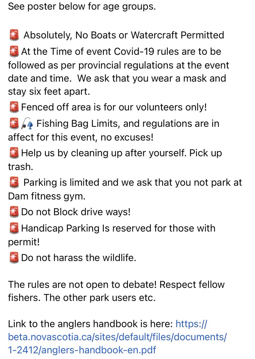 #capebreton #capebretonisland #fishnovascotia #troutfishing #kidsfisingderby @NS_DNRR <a href="/DFO_MAR/">DFO Maritimes</a> <a href="/NSFisheries/">NS Fisheries/Aquaculture</a>