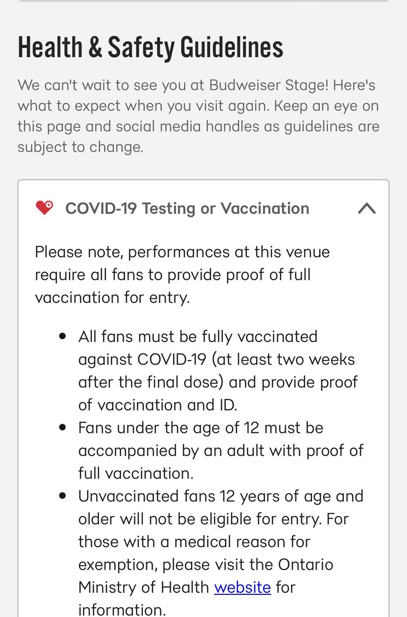 ryangerritsen's tweet photo. So the Junos are at the Budweiser Stage which still requires all guests to be fully vaccinated. I can’t believe this crap is still going on. https://t.co/Nl0iQAok2n