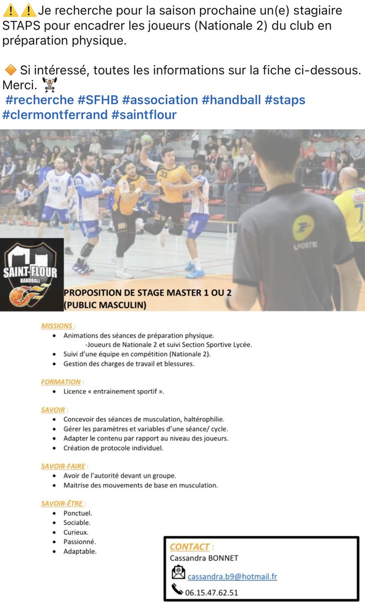 cassandra_b9's tweet photo. #prepaphysique #handball #nationale2 https://t.co/093IclaDQK