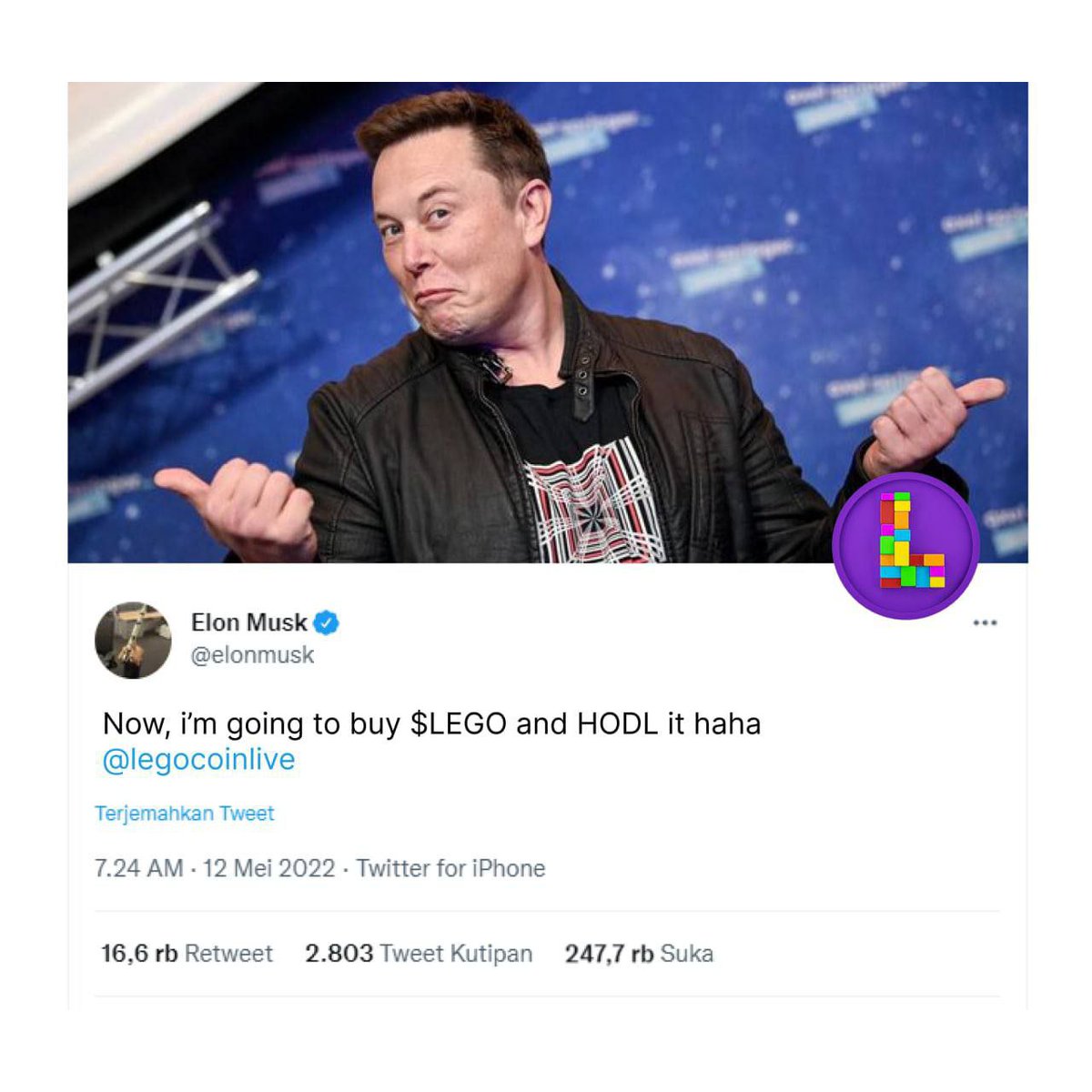 ndal_ndul's tweet photo. @elonmusk scammer make a fake snapshot... the coin indicating related with forex scammer legomarket https://t.co/PBOwZvXnpA