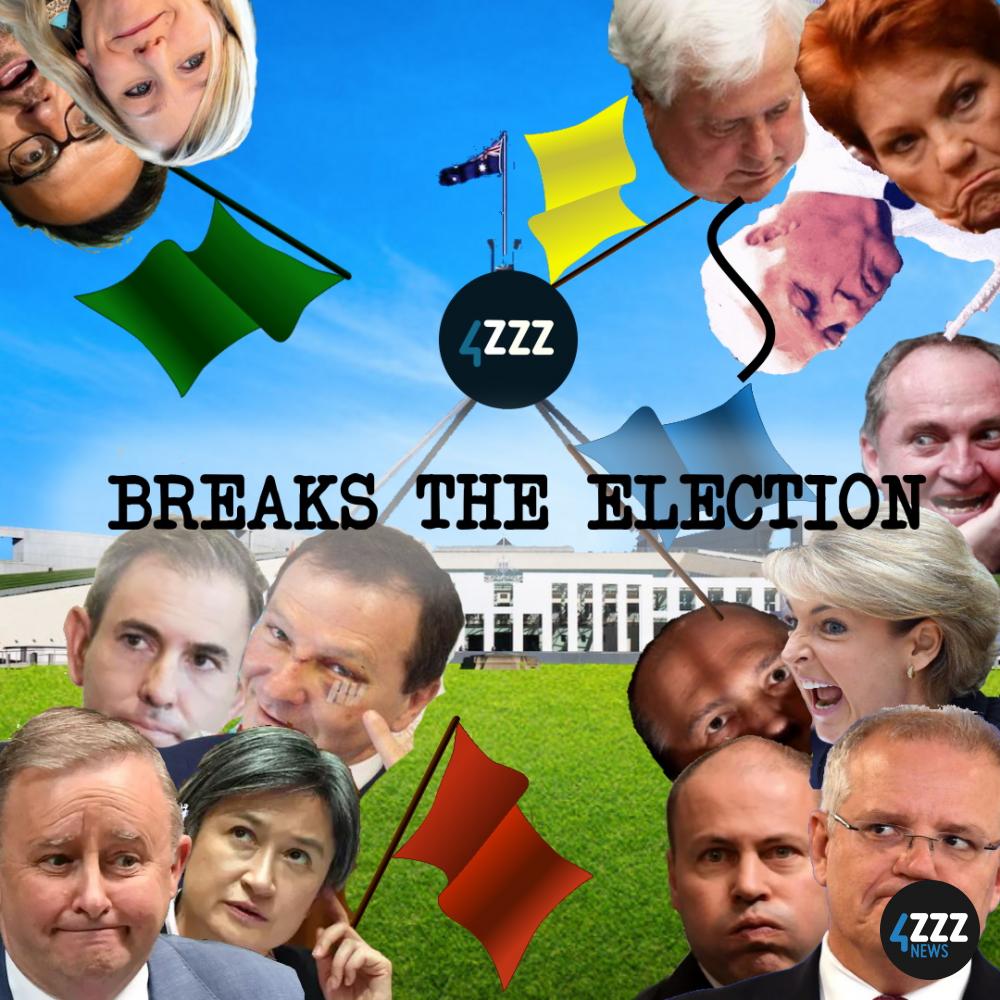 NKeramos's tweet photo. Break the election &amp; more - BLX@digital_zed on @4zzzradio https://t.co/yqVJRiwa1n #AusAirplay https://t.co/QoZ3qaN4Ll