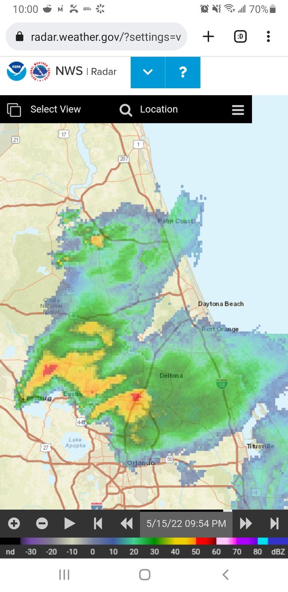 DeBaryLife's tweet photo. Storms hammering Central Florida right now! https://t.co/hy0Z570NOc