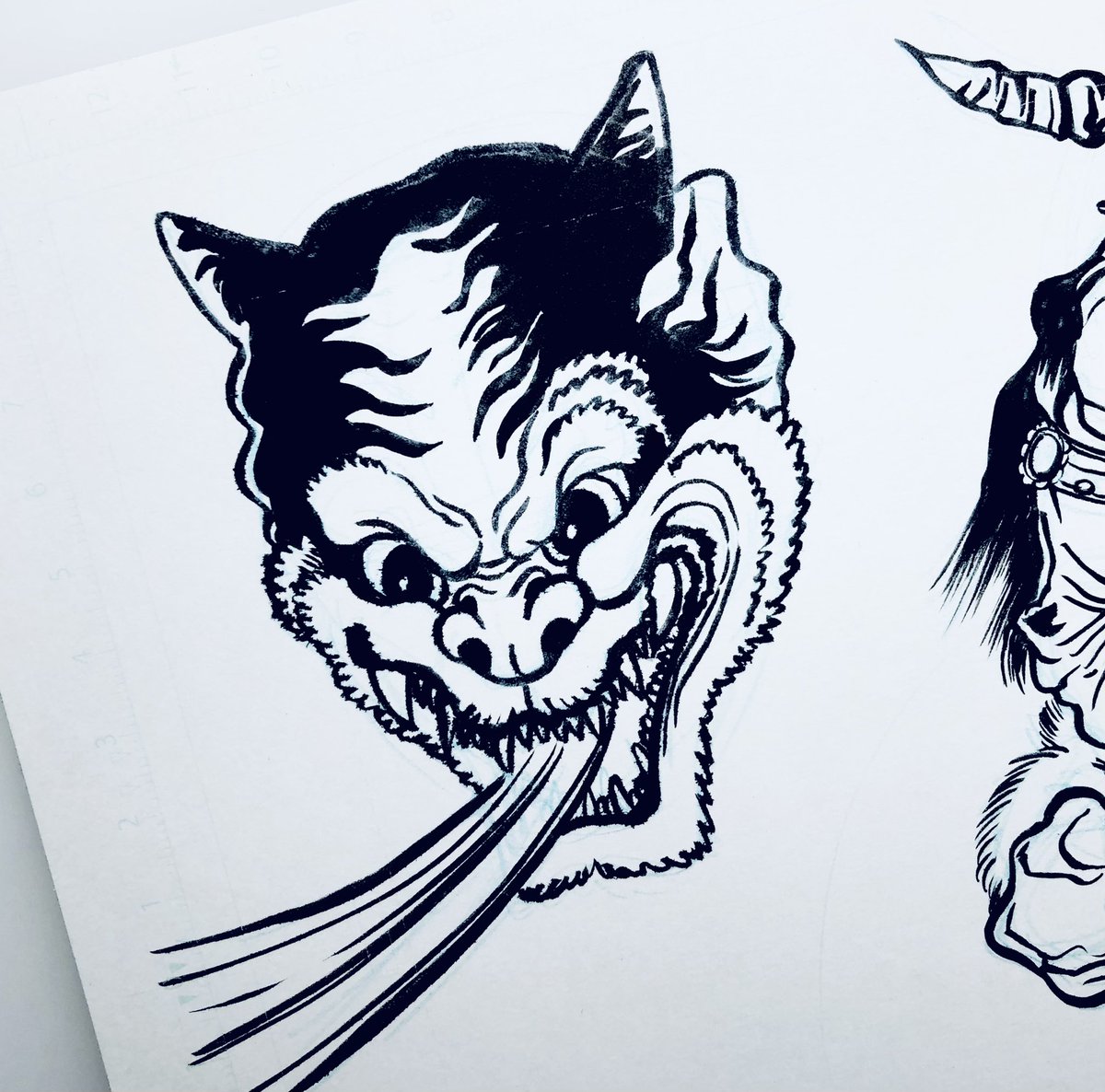 鬼の模写 