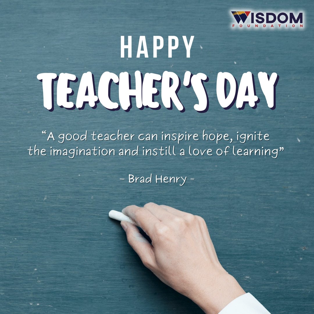 myWISDOMF's tweet photo. WISDOM Foundation would like to wish Happy Teacher’s Day to all the teachers who had provide us with their wisdom, dedication and kindness as well as inspiring us to be the person we are today. 👩🏻‍🏫👨🏻‍🏫📚✨

#happyteachersday #teachersday2022 #wisdomwishes #mywisdomf https://t.co/xdXjn9sEBi