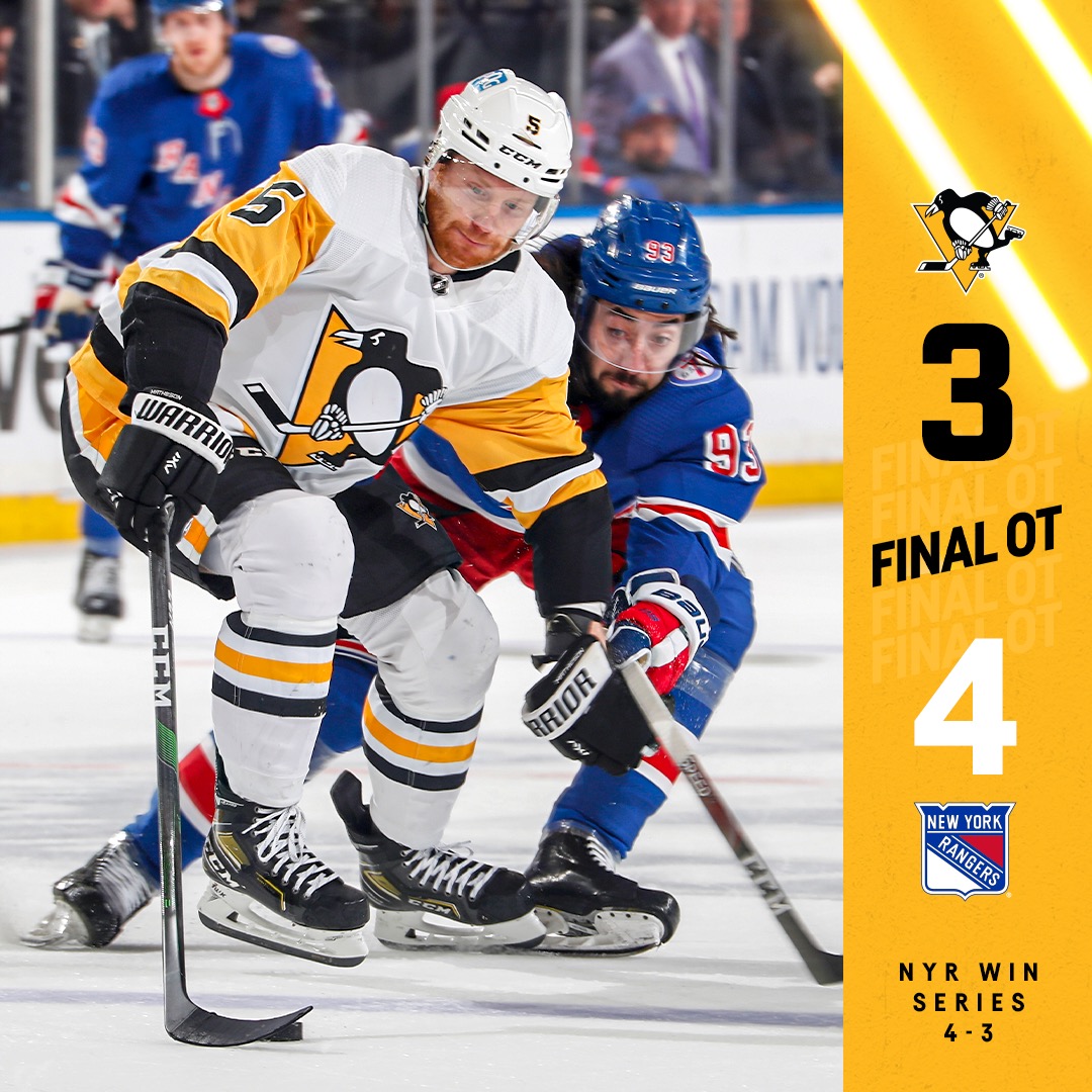 Pittsburgh Penguins on Twitter "The Rangers score with 1514 left in