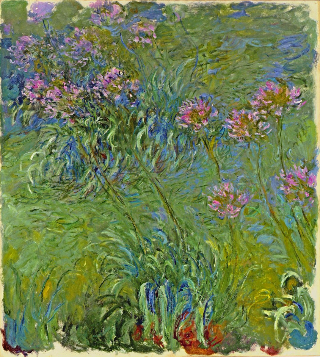 artistmonet's tweet photo. Agapanthus Flowers, 1917 #claudemonet #impressionism https://t.co/cLAxMoIanY https://t.co/74qrWsjecM