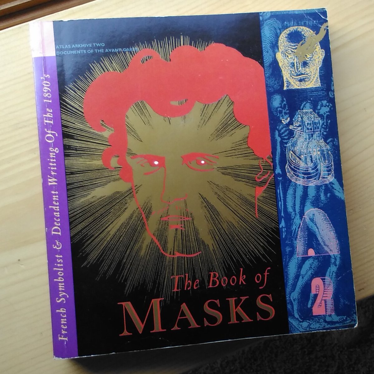 JS_emery's tweet image. I monopolized a library copy of this gorgeous catalogue of French decadent writing years ago and finally scored a copy of my own. It's one in a series called "Documents of the Avant-Garde" from Atlas Press, I now see. They're all out of print and I want them all.