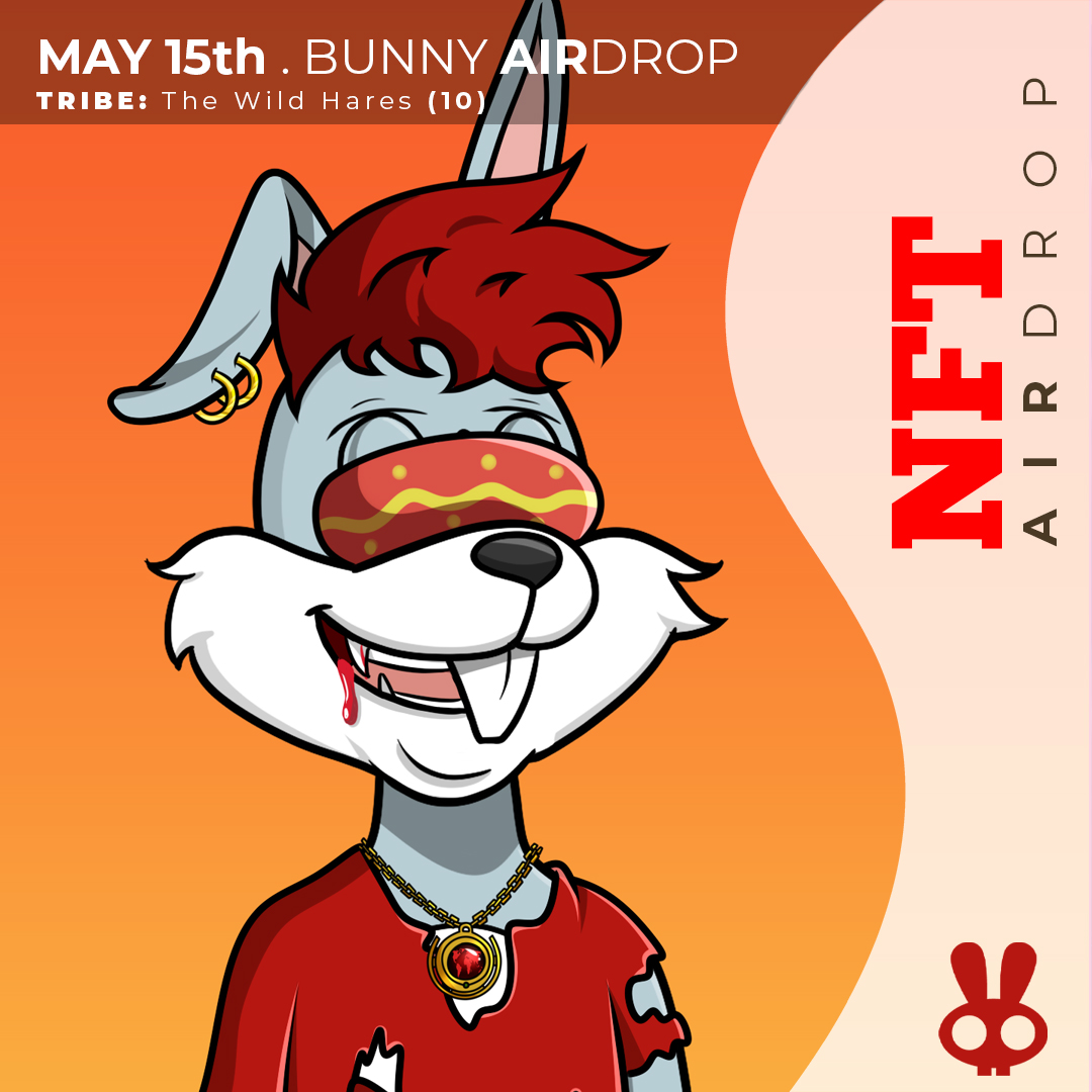 EtherBunnyNFT's tweet photo. Ether Bunny Air Drop - May 15, 2022 (Sunday)
10 NFTs from the WILD HARES tribe. 10 Lucky Winners!

🥕 Follow @EtherBunnyNFT 
🥕 Like this Post
🥕 RT this Post
🥕 DM us your MetaWallet Addy

10 winners will be randomly selected to receive a FREE Ether Bunny NFT.

#airdrop #nft https://t.co/Mu42kTQ1AY