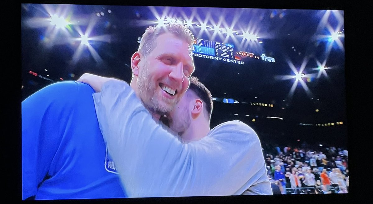 When you got a mentor like <a href="/swish41/">Dirk Nowitzki</a> you know you’re in good hands. What a performance. Western conference finals here we come! #letsgomavs @luka7doncic