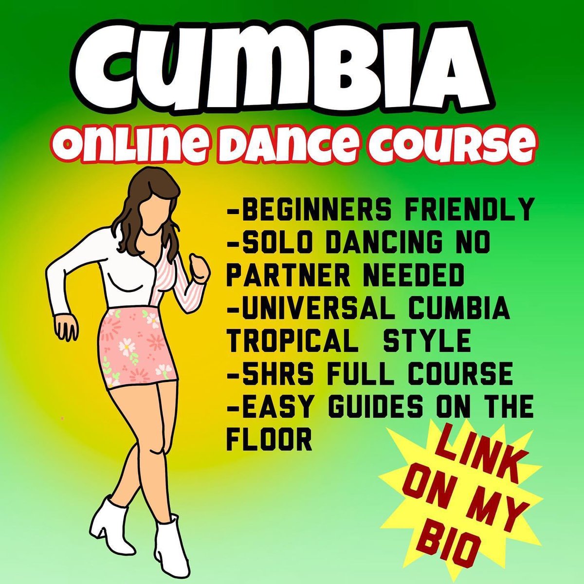 aranivah's tweet photo. Online cumbia dance course for beginners! Join  by selecting online dance school option https://t.co/vEFeFwB2vC https://t.co/LLaLt9RBnY