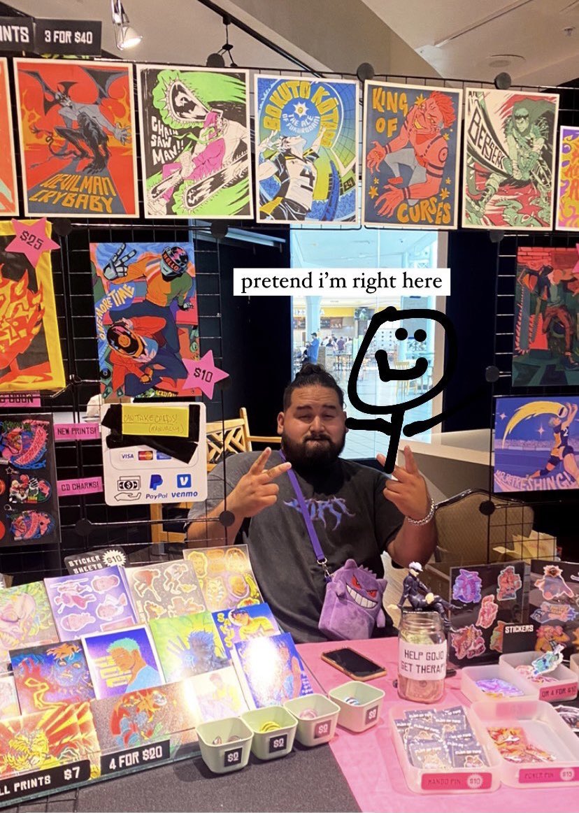 Tabled for the first time yesterday @ Minna! Tysm to everyone who dropped by 😈💗 