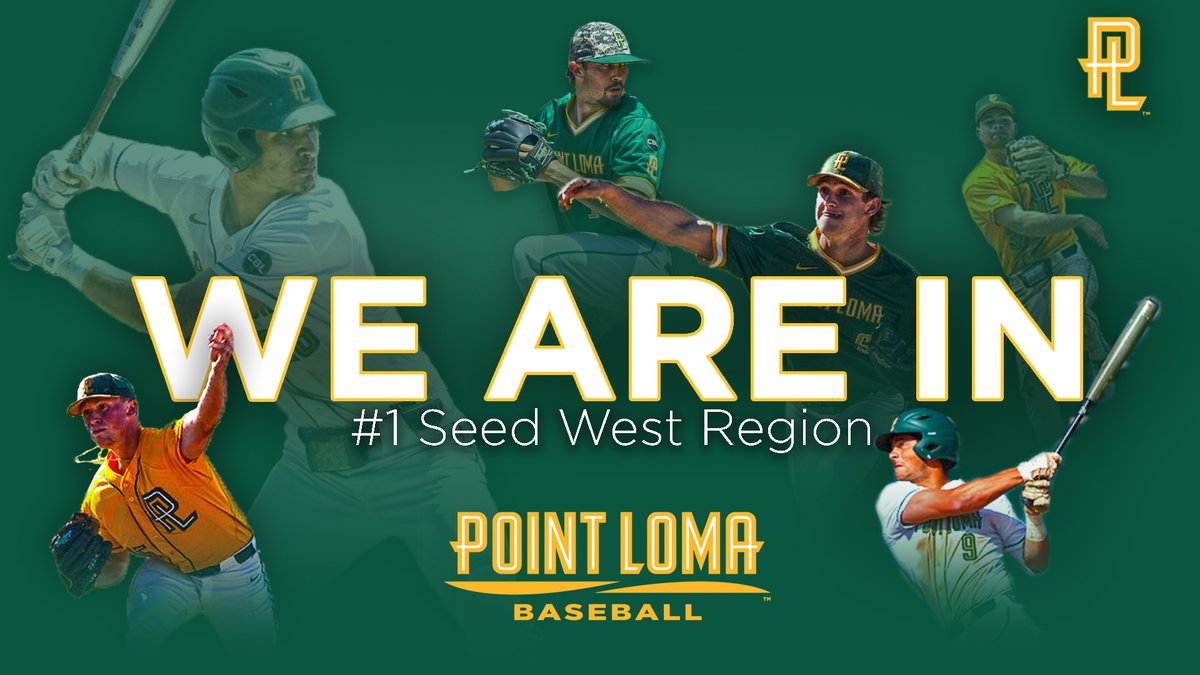 PLNUSeaLions's tweet photo. ⚾️ The Most Scenic Road!

@PLNUBaseball is the top seed in the West Region!

The Road to Cary, NC goes through Carroll B. Land Stadium

Play begins Thursday at 11:00 am with #4 Northwest Nazarene playing #5 Cal Poly Pomona.

PLNU plays at 2 pm

#Glorify x #Zeal x #OwnThePoint https://t.co/jtGfE7eZ8W