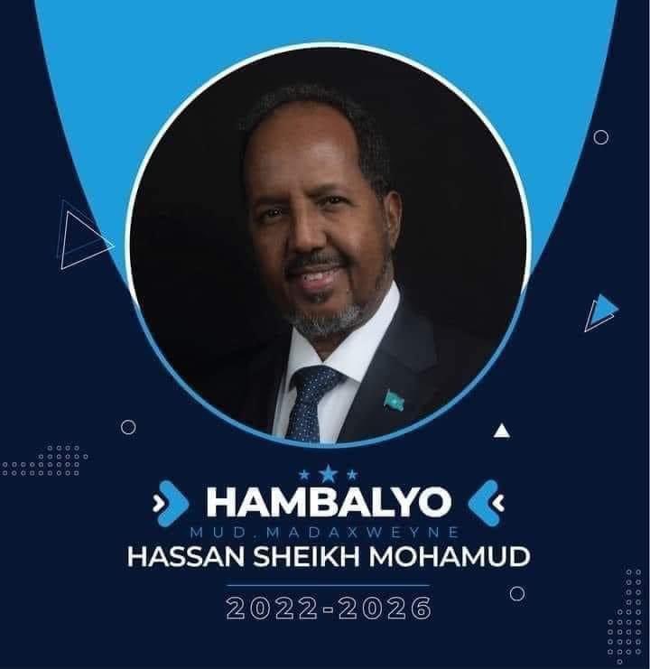 Abdirah44279506's tweet photo. Hambalyo Mudane Madaxweyne Hassan Sheikh Mohamud Ilaah hakula garab galo xilka culus ee laguu doortay.

Soomaali Heshiis ah, Dunidana Heshiis La Ah! https://t.co/p22XChs4jq
