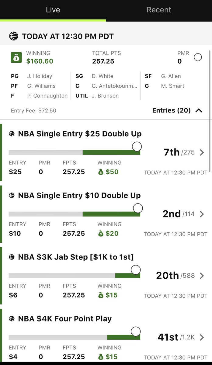 FBasketball101's tweet photo. Sunday’s last #NBA #DFS two game slate 🔥🏀

DK ✅ and FD 🅿️ (pushed/tie)

➡️ DM us to get MLB lineups for summer ⚾️ https://t.co/Gc3Vn1DaN1