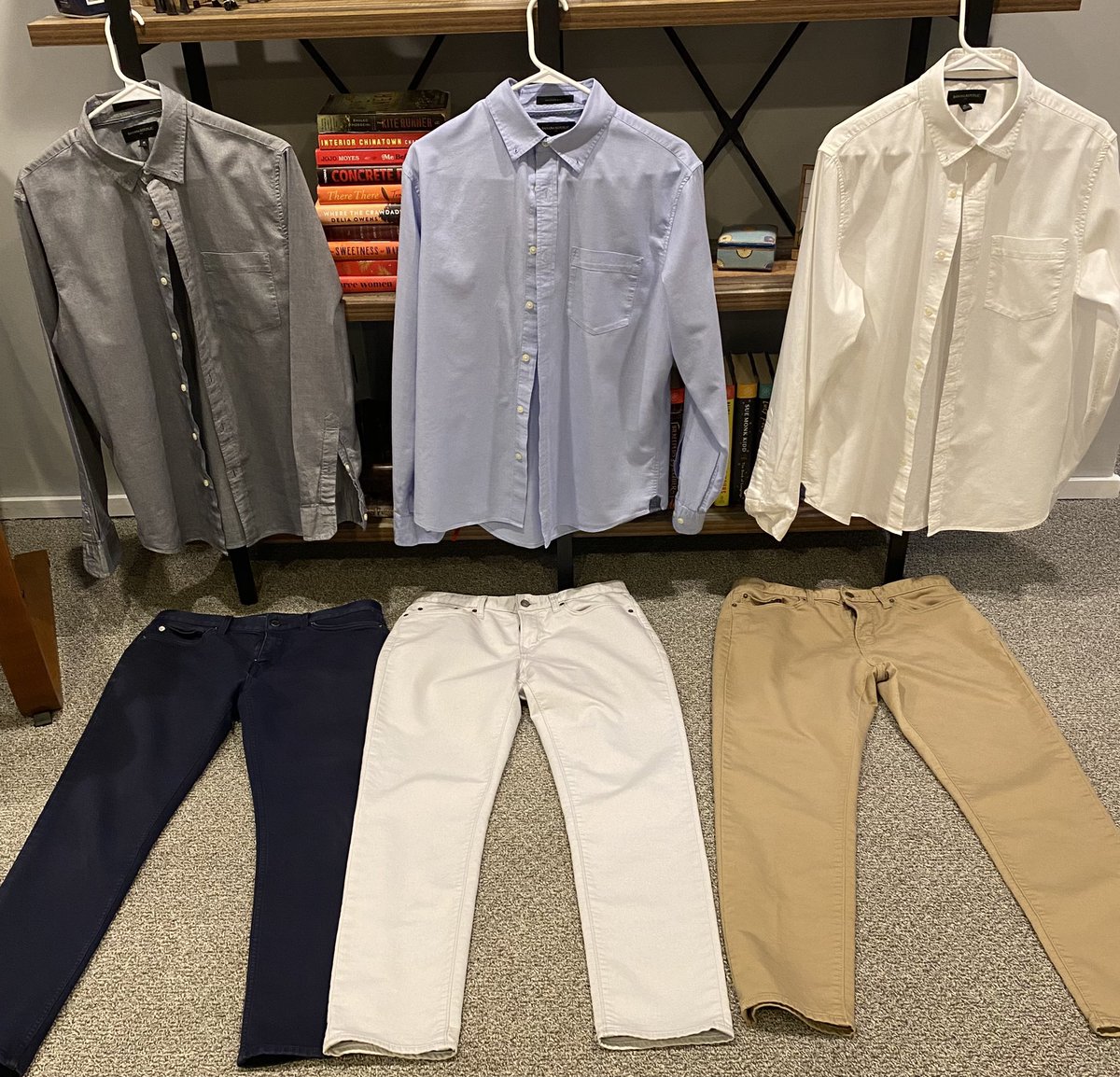 RobbTrenda's tweet photo. Scripting and ironing for Monday-Wednesday is done. Hoping to make the cut and stick around for Thursday and Friday this week but not getting ahead of myself. #teachinguniform https://t.co/l3ciH6XgZ5