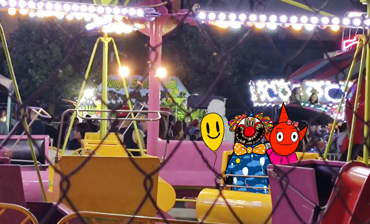 AlienVacation1's tweet photo. Another Chippy adventure with Oscar the Joker - at the carnival.
@ChippysWorld @zaingaziani @opensea #nft #nfts #NFTCollections #ntfprojects #nftart #carnival #summertime https://t.co/nJmwLAEKB0