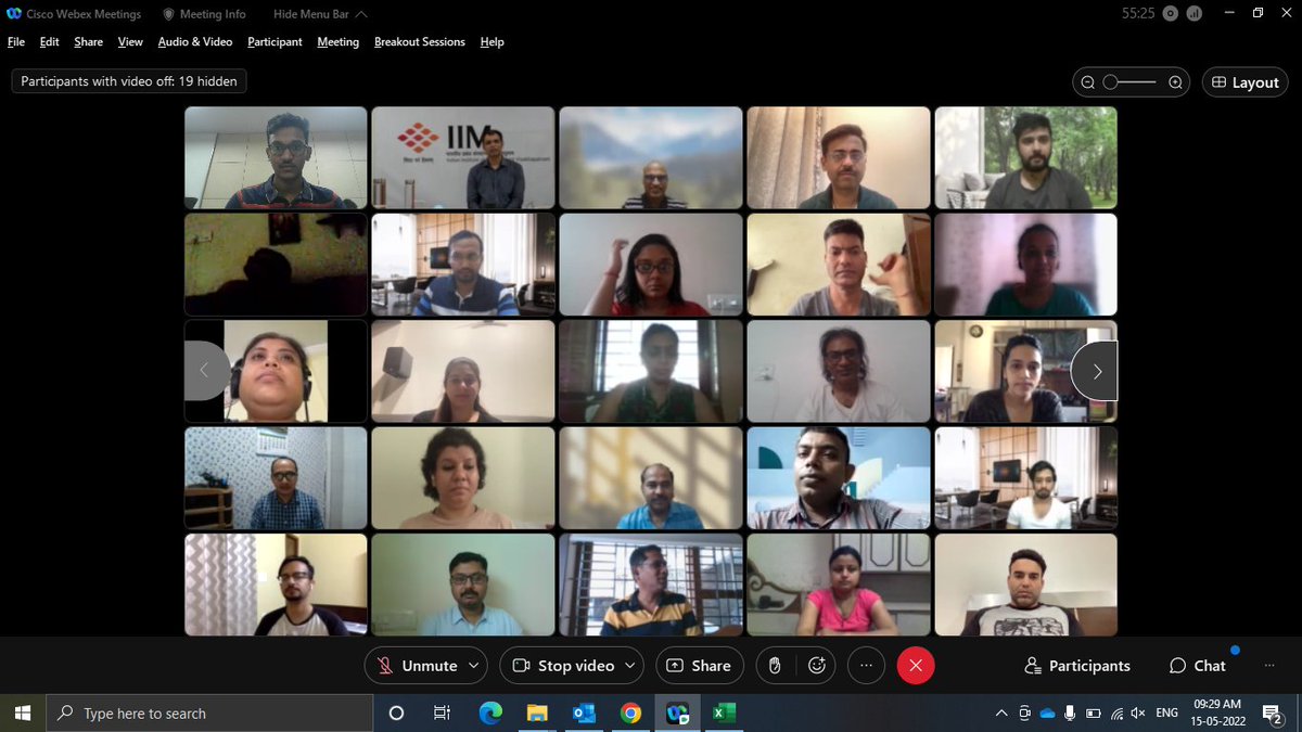 IIM_Vizag's tweet photo. #IIMVisakhapatnam, with #NuLearn, inaugurated the virtual Executive Development Program in Digital and Social Media #Marketing for over 50 management professionals on 15 May 2022. #EventsAtIIMV #DigitalMarketing #SMM #GoogleAnalytics #SEO #Training #Certificate #IIMV https://t.co/IC2rMC33iD