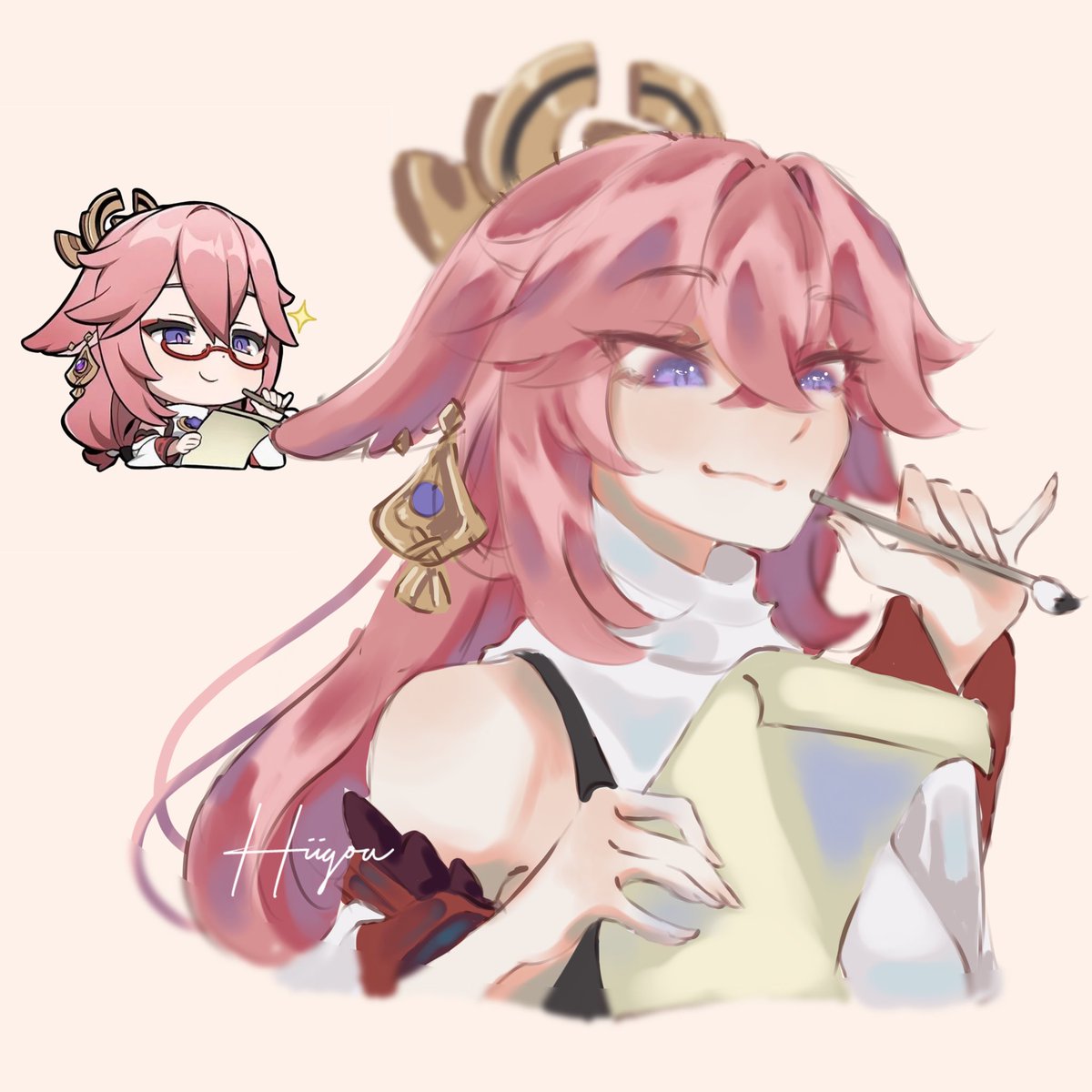 Genshin emotes are fun to redraw
#yunjin #SangonomiyaKokomi #KaedeharaKazuha #yaemiko #GenshinImapct #fanart