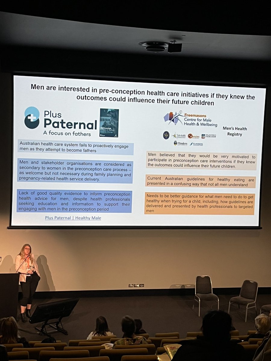 AdrienneOz's tweet photo. Men are prime candidates for preconception messaging as sperm are modifiable
Plusโฆthey are interestedโฆ
Dr Nicole McPherson
#beginbeforebirth @mypsanz #PSANZ2022 https://t.co/3gG5PHveRD
