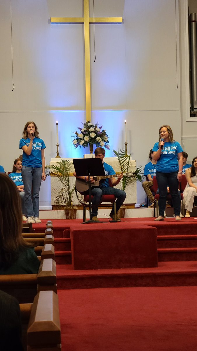 Youth Sunday at South Hill UMC!! Hebrews 12: 1-2