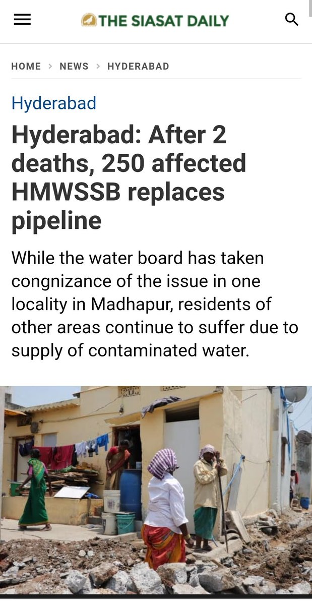 dmostvalued's tweet photo. Do you mean this type of "drinking water"? 👇
Right in the heart of the city, people of #Vaddera basti either fell sick or worse, died due to the water supplied by your clown prince #KTR. Get your house in order before mud slinging. Once a pinky, always a pinky! #nologic https://t.co/iRrXT1mJO3