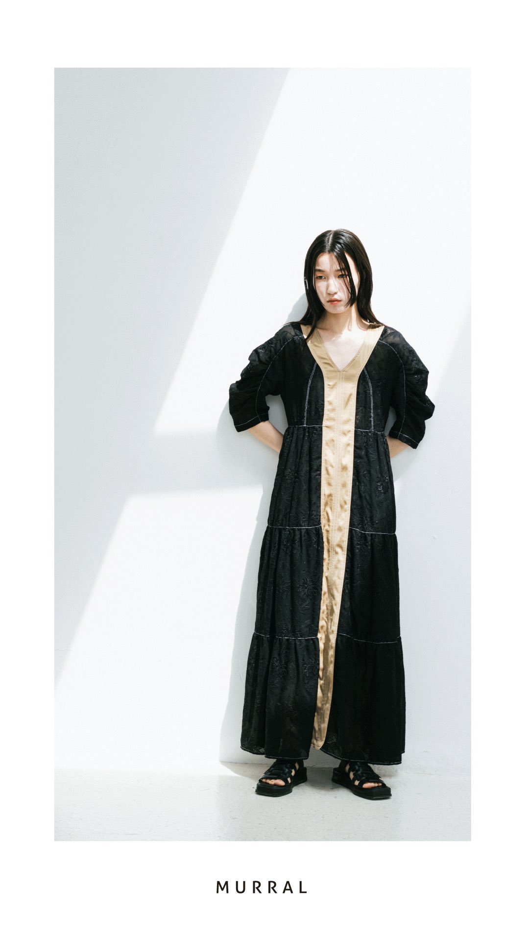 MURRAL on Twitter: 日用品の卸・仕入れ MURRAL Black Dahliaembroiderytiereddress ロングワンピース