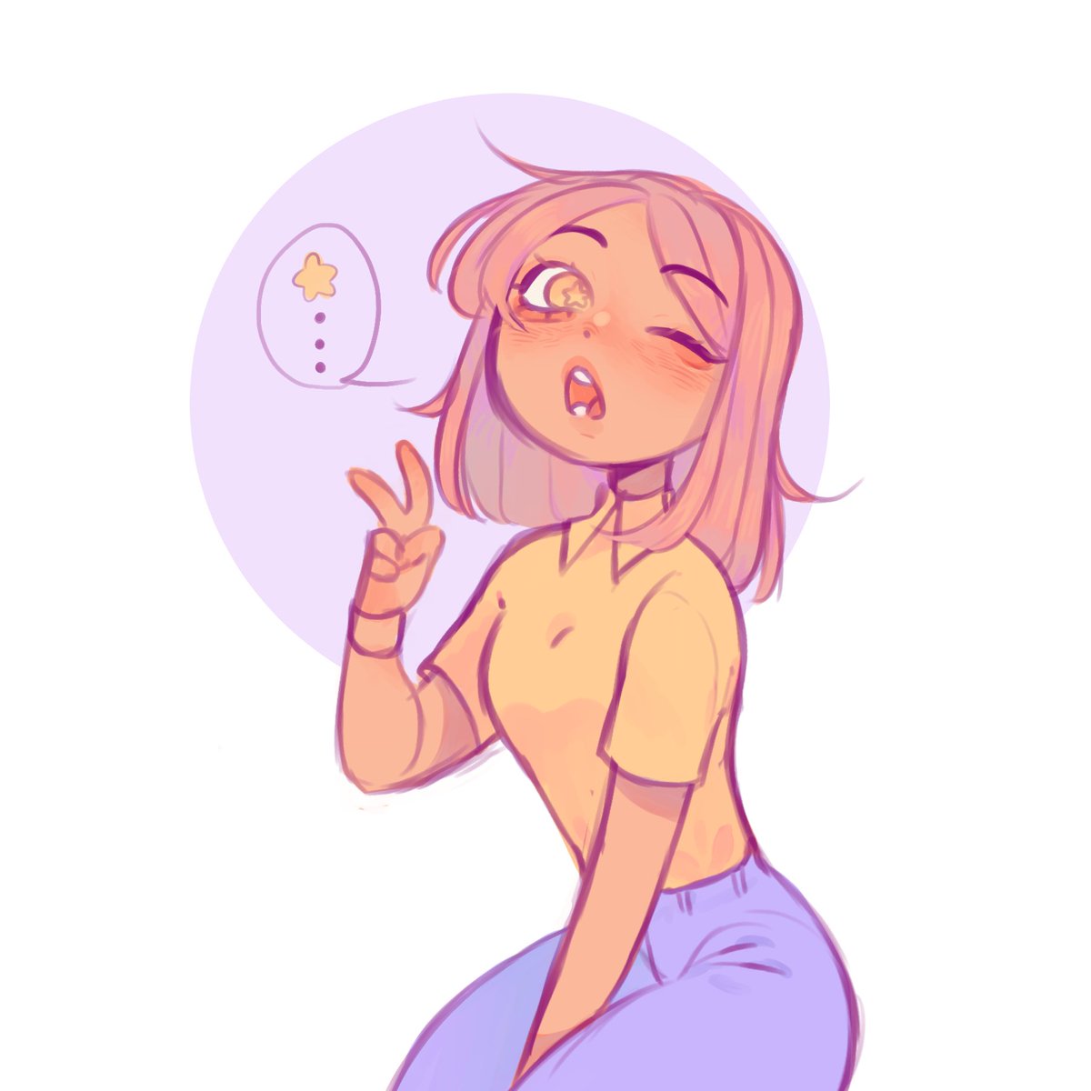 Pixbibib's tweet photo. intente practicar poses para salir del bloqueo y salio esto aa https://t.co/R3tVr7HZzd
