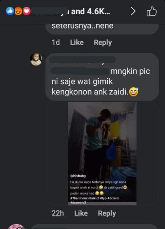 taksukatakapa_'s tweet photo. #7harimencintaiku3 #nurulain #nadia #paksamad #makleha #khuzairi #mia
Ye ke anak pak samad. Nurul ni main petik je nama sape2kan. Entah2 anak doc zaidi. Dekat ruangan komen fb ada yg ckp Nurul mengandungkan anak doc zaidi. Emmπ€ https://t.co/wfgV0OmcdA
