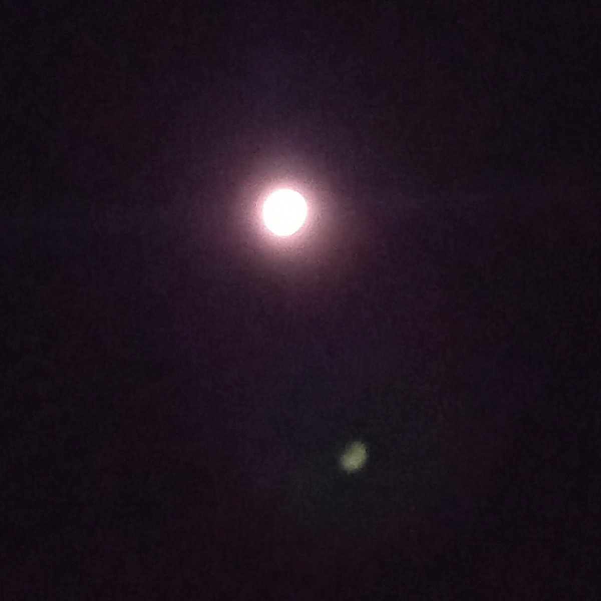 fandonsseries's tweet photo. A foto da lua que eu queria // a foto que eu consigo 
#EclipseLunar https://t.co/aFN6559Znr