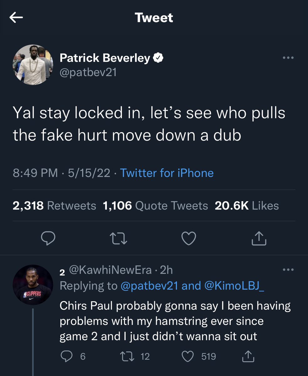 DrGuru_'s tweet photo. Pat Bev called it before the game 😭 @patbev21 https://t.co/sAOV3k2ySU