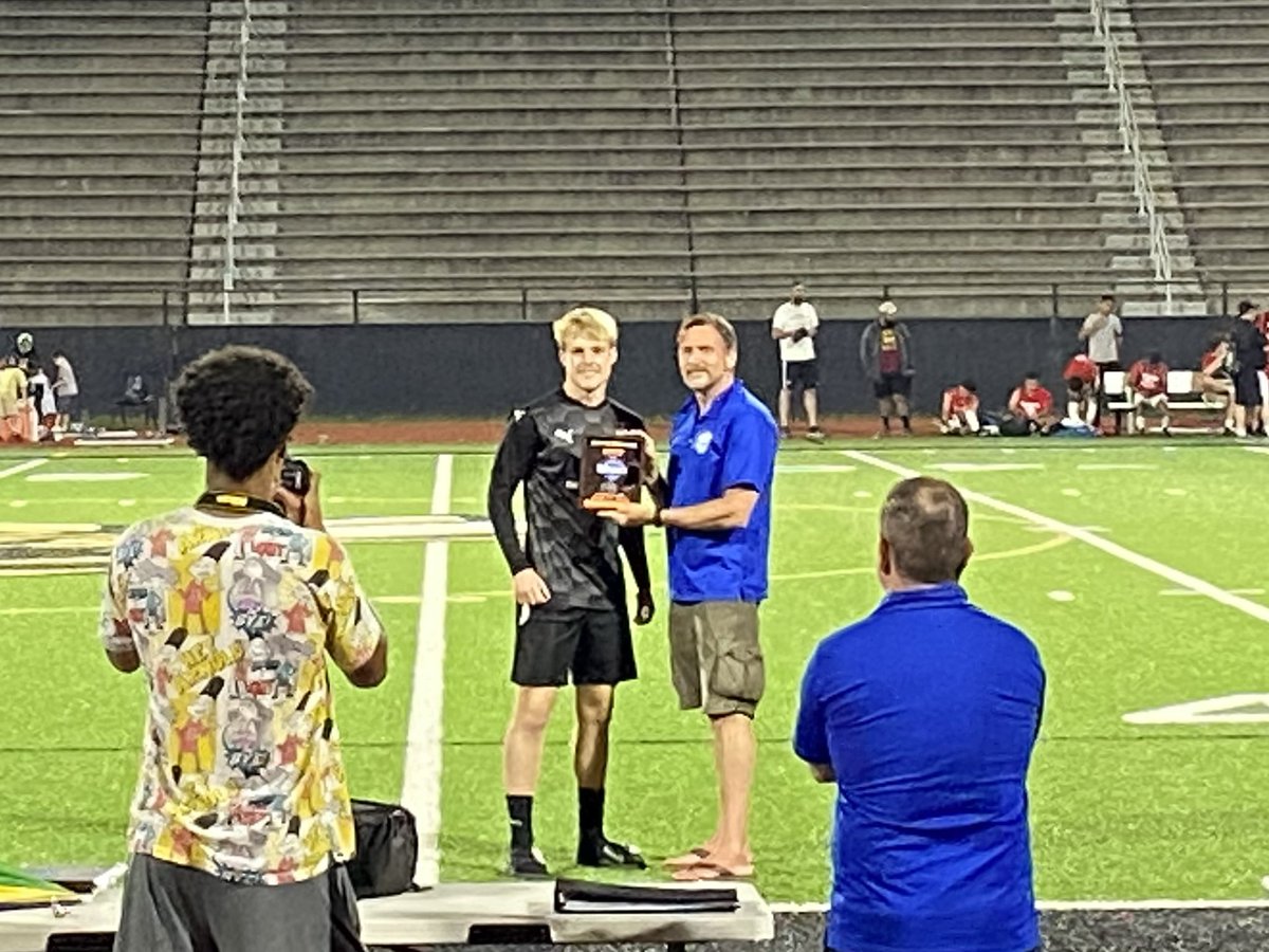 spurlock_cade's tweet photo. Honored to be selected as defensive MVP of the DiVarsity GA State All-Star game.  Even better to do it with our All-Star leader Coach Schmitt @WildcatNation22
 @WHSAthletics_ @WildcatsBoys https://t.co/yketEt8ukf