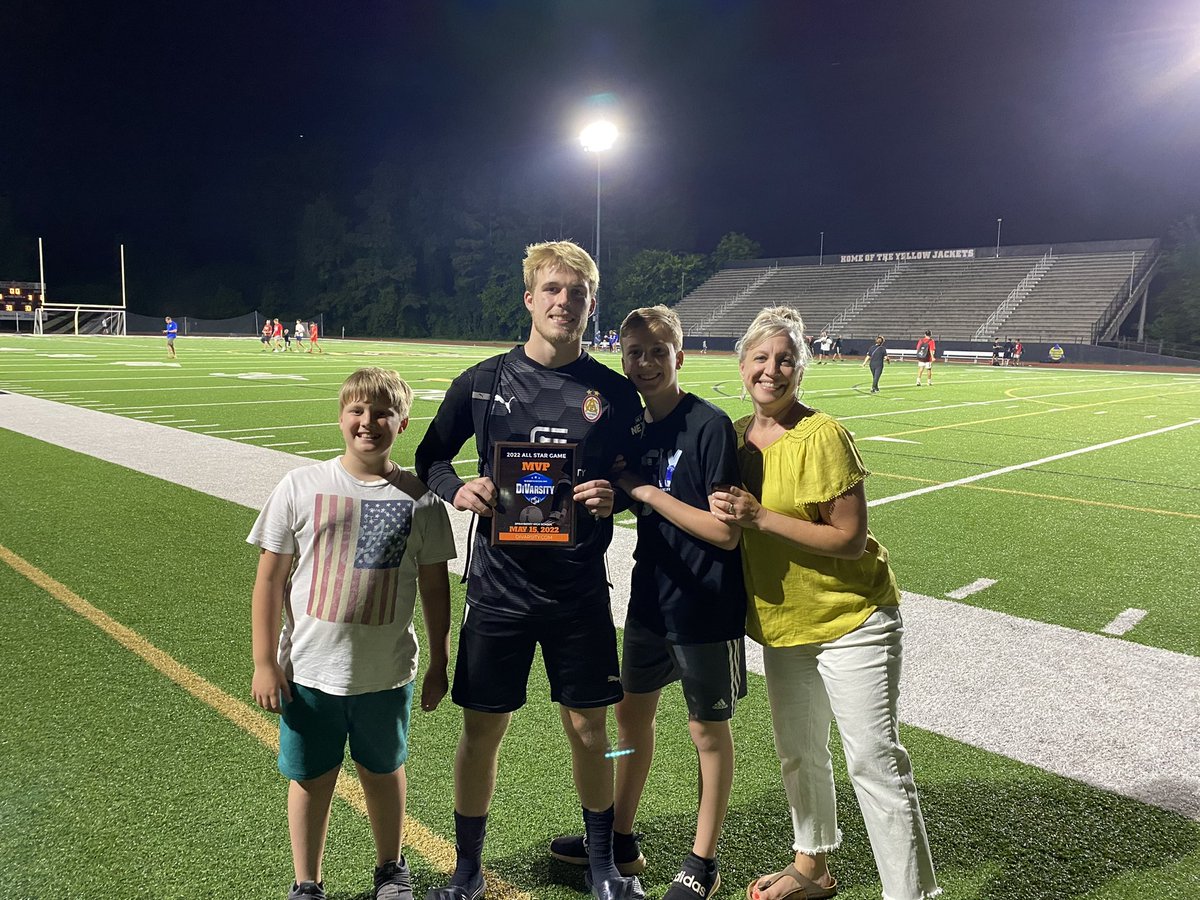 spurlock_cade's tweet photo. Honored to be selected as defensive MVP of the DiVarsity GA State All-Star game.  Even better to do it with our All-Star leader Coach Schmitt @WildcatNation22
 @WHSAthletics_ @WildcatsBoys https://t.co/yketEt8ukf