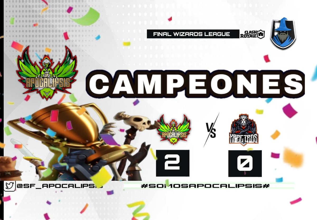 Sf.apocalipsis.sports (@sf_apocalipsis) on Twitter photo Campeones | #Somosapocalipsis
En una gran final los fenix sacaron la skill en la arena y los consagramos campeones invicto de <a href="/WZLeague_/">WIZARDS LEAGUE</a> dando caña alos rivales ggs <a href="/XpectrosCr/">Xpectros</a>
Felicitaciones a todo el equipo por seguir escribiendo una linda historia 🐲❤️
En <a href="/SF_APOCALIPSIS/">Sf.apocalipsis.sports</a> op Campeones | #Somosapocalipsis
En una gran final los fenix sacaron la skill en la arena y los consagramos campeones invicto de <a href="/WZLeague_/">WIZARDS LEAGUE</a> dando caña alos rivales ggs <a href="/XpectrosCr/">Xpectros</a>
Felicitaciones a todo el equipo por seguir escribiendo una linda historia 🐲❤️
En <a href="/SF_APOCALIPSIS/">Sf.apocalipsis.sports</a> op
