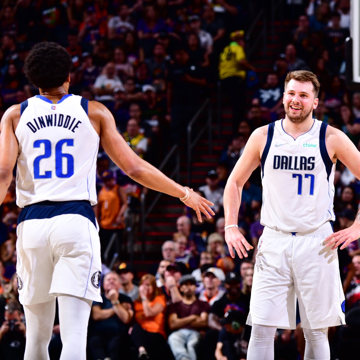 nbastats's tweet photo. Luka Doncic and Spencer Dinwiddie are the 8th pair of teammates to both drop 30+ points in a Game 7! https://t.co/SoX1QpAqCO