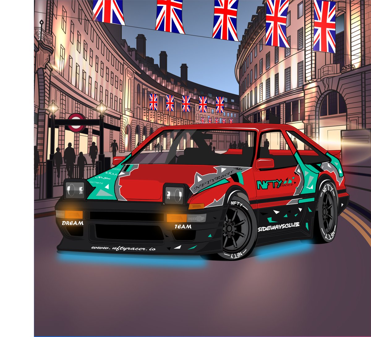 ⚠️HACHI-ROKU!!!!!!⚠️

🏁Our AE86 mint is now live as well!
launchmynft.io/collections/7H…

☝️If you've ever dreamt of delivering tofu to Mt. Akina and then flawlessly drifting home before the sun comes up, now is your chance!!
#NFTdrop #NFTCommunity #ae86