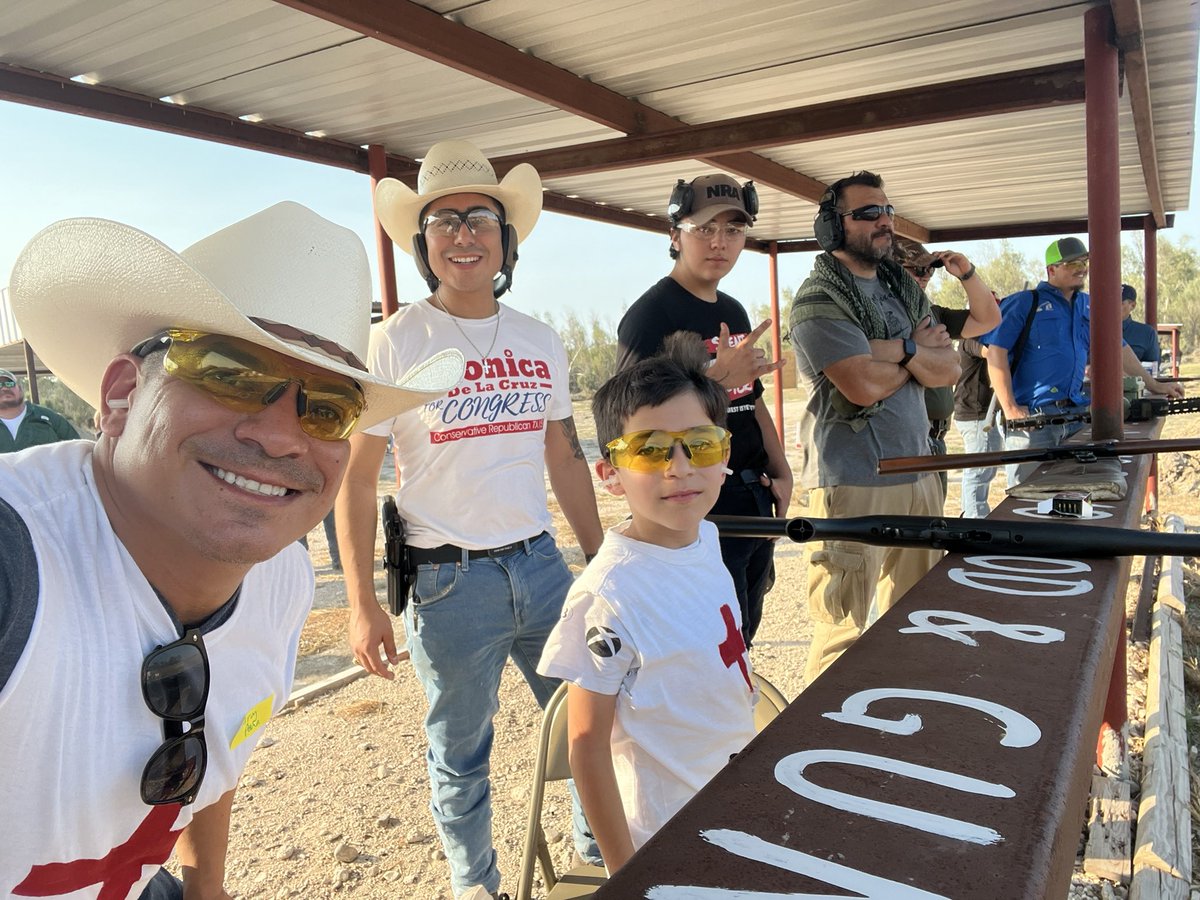 AronP3's tweet photo. We can do all things through Christ whom strengthens us! Great kickoff of the #RGVRMen group at the @RNC_RGV & gun range in Sullivan City! We were joined by commissioners & community leaders ready to #WalkAway elect good conservative candidates this November! #RGV #LeadRight 2A https://t.co/Ygr56DSBIe