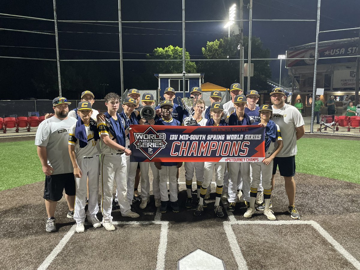 USAStadium's tweet photo. Congrats to our two 13U Champions!
🥇 13U AAA Champions: Canes Southeast MS 13U Gold
🥇 13U Major Champions: EBC 13U Mungle
#PGSpringWS @PG_Tourney @PG_Tennessee @canessoutheast @EasleyBaseballC https://t.co/Hd062cuURm
