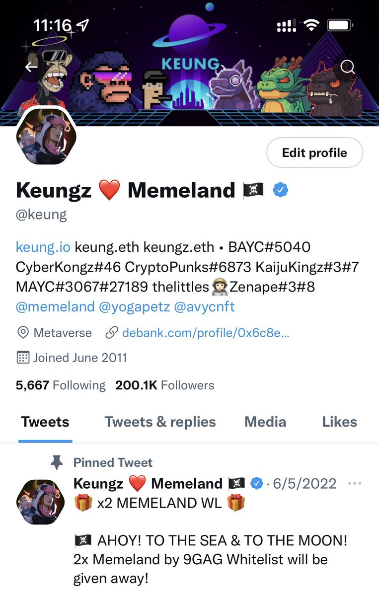 keung's tweet photo. 200K, is it real? 🦍🦖🐉🏴‍☠️ https://t.co/iBvuE9s8hg