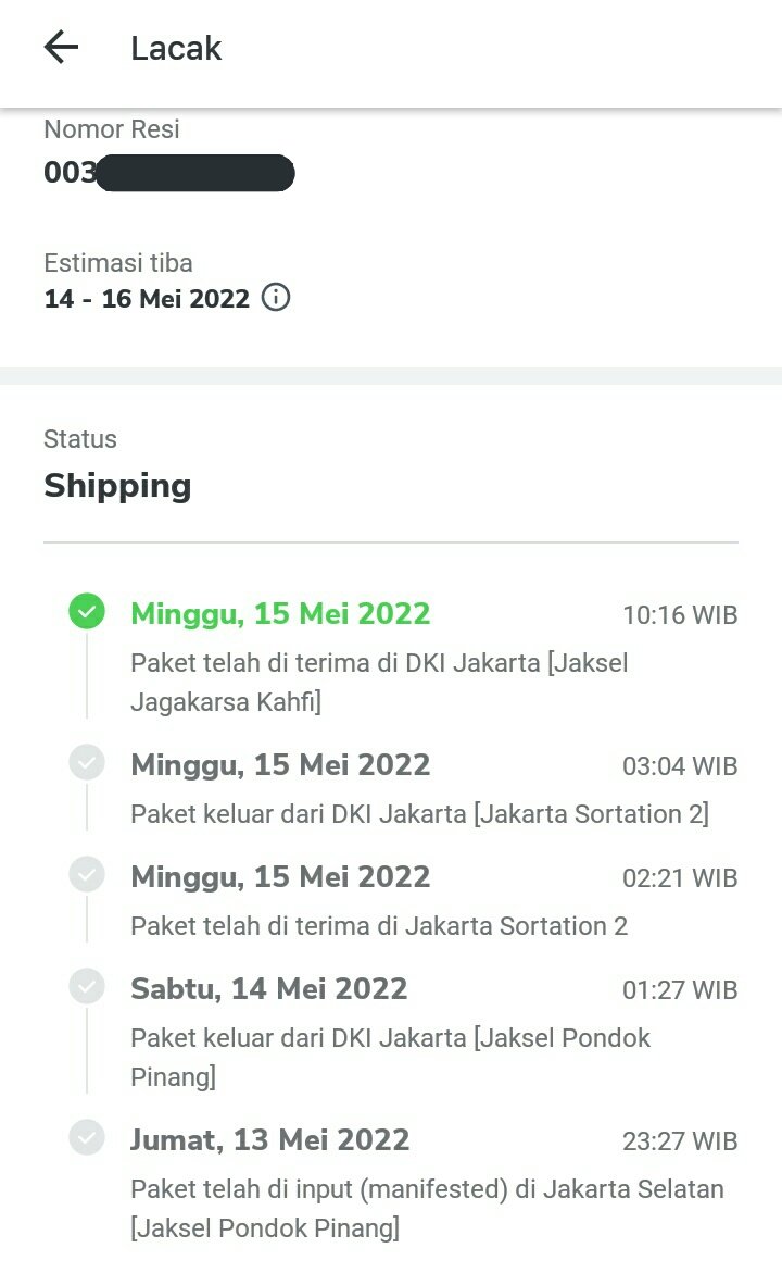 alapranata's tweet photo. @sicepat_ekspres Selamat long weekend ya buat admin dan pegawai2 sicepat yg dr tgl 13 sampe nganter paket gue ga sampe2. Mantep emang padahal sama2 dari jaksel 4hari gak sampe2. Gunanya apa @tokopedia ngasih estimasi nyampe 14-15mei?? Cc: @TokopediaCare https://t.co/N6cb2s83b5