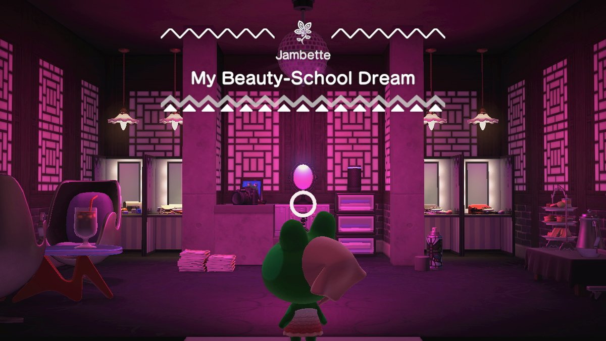 skinnamina's tweet photo. Lol Jambette wants to teach make up as she should, queen of hot pink it girl lips #AnimalCrossing #ACNH #NintendoSwitch https://t.co/CQgJ9vMoI4