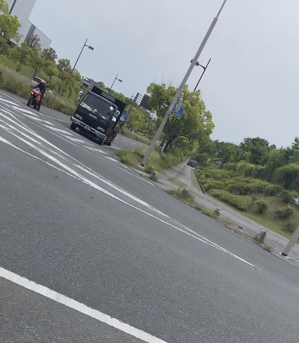 MarvellousRider's tweet photo. 野生のオレンジヘルメット君に遭遇した笑 https://t.co/b0w6LnAT4M