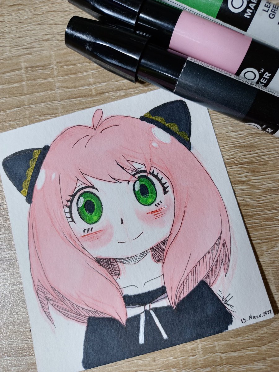 Hamathyst's tweet image. ✨Anya Forger 💗
.
#SPYxFamily #sketch #chartpak