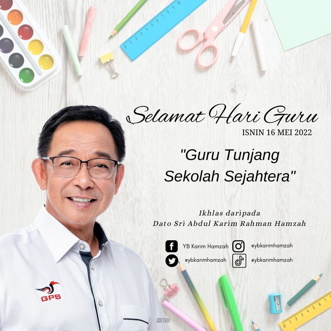 ybkarimhamzah's tweet photo. Happy #teachersday to all of our educators.They have served their duties for sake of our country &amp; brighter future for generations to come #hariguru #TeacherAppreciationDay #SundayThoughts #Sarawak #Malaysia @JapenSarawak @bernamadotcom @rtm_swk #educate https://t.co/jIgTwiinEP